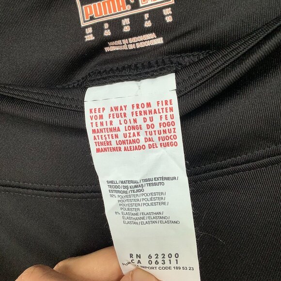 Puma Yoga Pants Womens XXL Black Slim Straight Low Rise Gym Active Workout - Picture 6 of 11